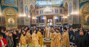 Sfânta și Dumnezeiasca Liturghie în Duminica a XXVII-a după Cincizecime, la Catedrala mitropolitană din Chișinău