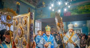 Liturghie arhierească în parohia „Sf. M. Mc. Gheorghe” din s. Ceadîr, r. Leova