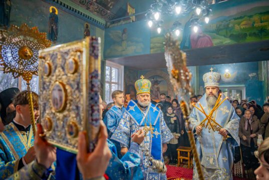 Liturghie arhierească în parohia „Sf. M. Mc. Gheorghe” din s. Ceadîr, r. Leova