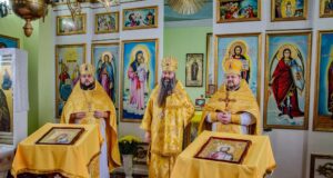 Liturghie arhierească la hramul parohiei „Sfântul Ierarh Nicolae” din Răspopeni, r. Șoldănești