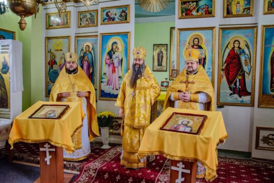 Liturghie arhierească la hramul parohiei „Sfântul Ierarh Nicolae” din Răspopeni, r. Șoldănești