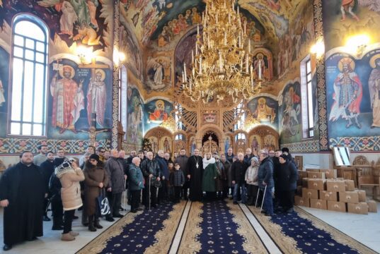 Colind și milostenie la biserica Sfântul Dimitrie cel Nou din Chișinău – daruri aduse lui Hristos în chipul aproapelui