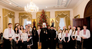 Înaltpreasfințitul Mitropolit Vladimir a primit cete de colindători la Reședința Mitropolitană din Chișinău