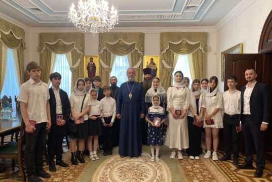 Corul de copii al Catedralei Mitropolitane a adresat un mesaj de felicitare ÎPS Mitropolit Vladimir cu ocazia prăznuirii Nașterii Domnului