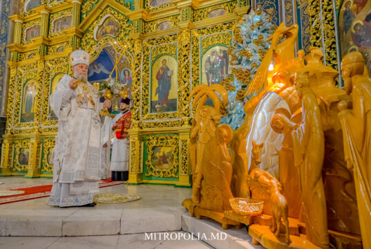 ÎPS Mitropolit Vladimir a liturghisit la praznicul împărătesc al Nașterii Domnului și hramul Catedralei mitropolitane