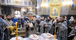 His Eminence Metropolitan Vladimir Celebrated the Liturgy of the Presanctified Gifts and the Blessing of Koliva at the Metropolitan Cathedral