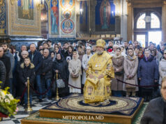 ÎPS Mitropolit Vladimir a liturghisit în Duminica Ortodoxiei, la Catedrala Mitropolitană din Chișinău