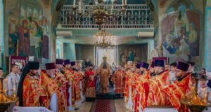 Liturghie arhierească de Sărbătoarea Izvorul Tămăduirii în parohia „Sf. Irh. Nicolae” din s. Gura Bîcului, r. Anenii Noi