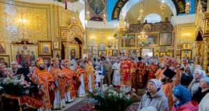 Înaltpreasfințitul Mitropolit Vladimir a liturghisit la hramul Bisericii ”Sf. M. Mc. Gheorghe” din Chișinău