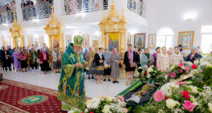 Mitropolitul Vladimir a liturghisit în ziua prăznuirii Sfântului Cuvios Macarie, la Mănăstirea Saharna