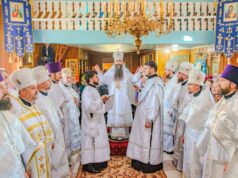 Sfințirea Sfintei Mese și Dumnezeiasca Liturghie în parohia „Sf. M. Mc. Gheorghe” din satul Geamăna, raionul Anenii Noi