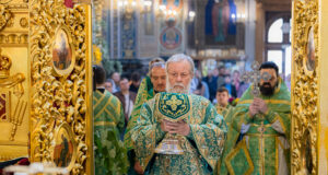 Mitropolitul Vladimir a liturghisit în Lunea Sfântului Duh, la Catedrala Mitropolitană din Chișinău
