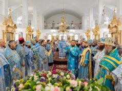 Icoana Maicii Domnului de la Poceaev cinstită cu deosebită bucurie la Mănăstirea Saharna