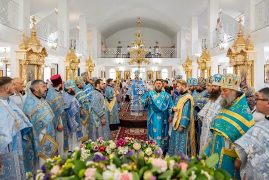 Icoana Maicii Domnului de la Poceaev cinstită cu deosebită bucurie la Mănăstirea Saharna