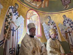 În Duminica a XV-a după Cincizecime, Mitropolitul Vladimir a slujit Sfânta Liturghie la Mănăstirea Rakovița din Serbia