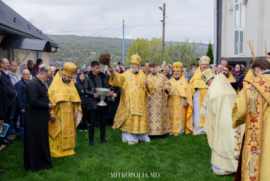 His Eminence Metropolitan Vladimir Officiated the Divine Liturgy at the Church of the Holy Great Martyr Demetrius in Coropceni, Telenești District