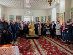 Mitropolitul Vladimir a oficiat Sfânta Liturghie în Biserica „Sf. M. Mc. Dimitrie” din Coropceni, raionul Telenești